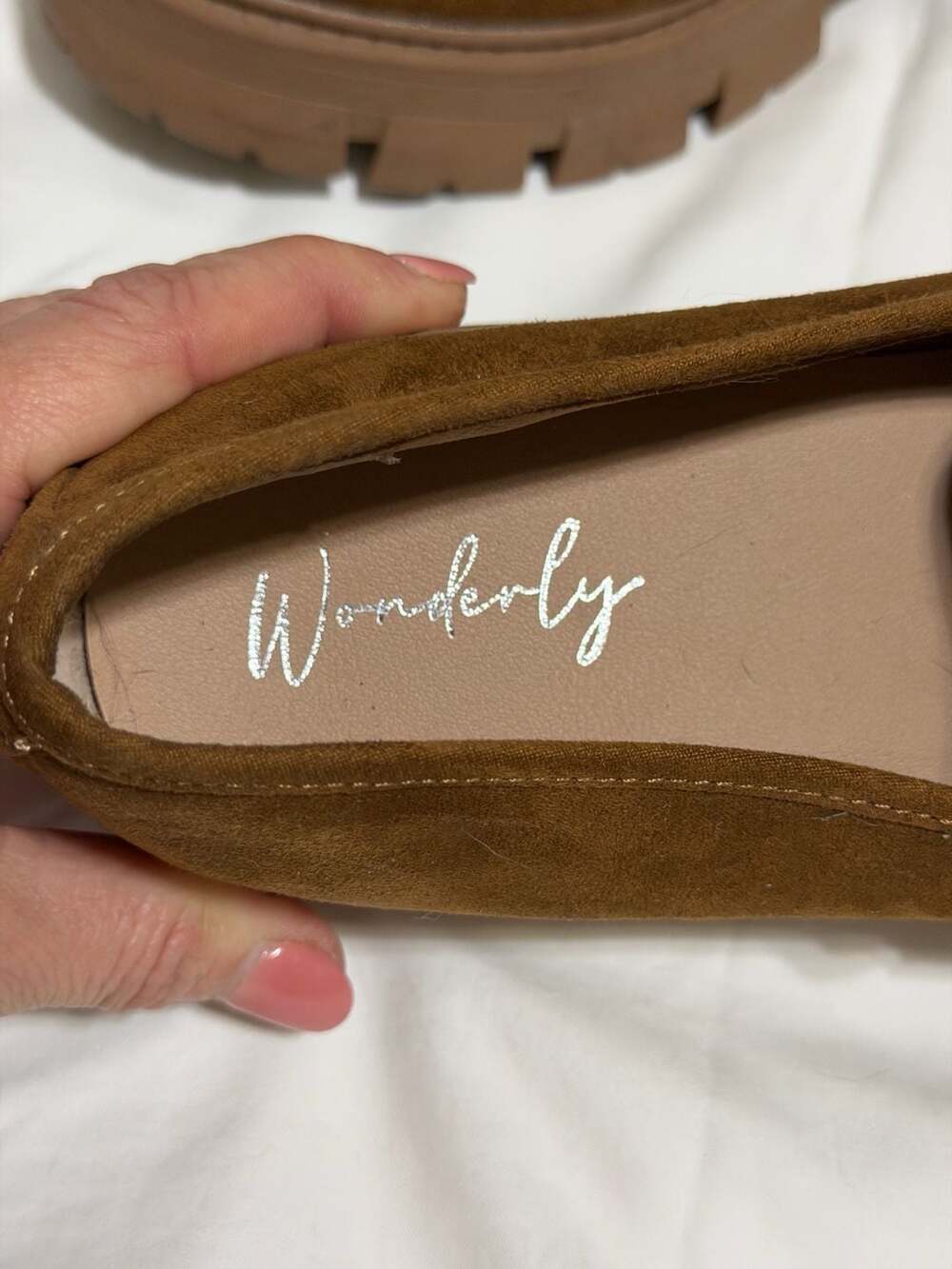 Wonderly Lana Women's Suede Lug Sole Penny Loafers - Picture 2 of 6